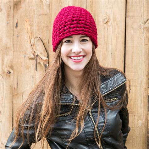 Fitted Beanie Hat, Red Beanie, Wool Knit Hat, THE BOHO BEANIE Shown in Cranberry - Etsy