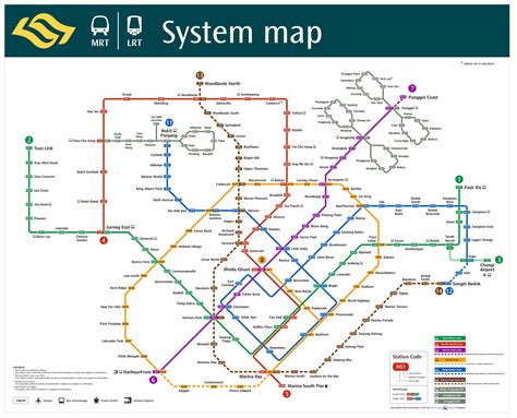 MRT Network Map as of November 2017 – Land Transport Guru