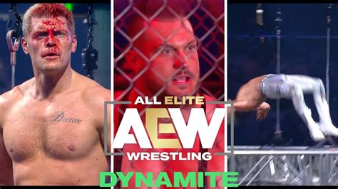 AEW Dynamite 19/02/2020 CODY RHODES VS WARDLOW Steel Cage Match Main Event Highlights FULL HD ...