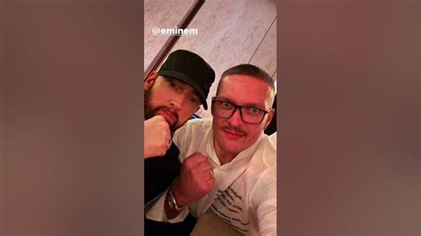 Usyk with Eminem in Saudi Arabia - YouTube