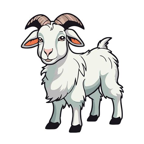 Transparent background cartoon goat, adding whimsy to your designs ...