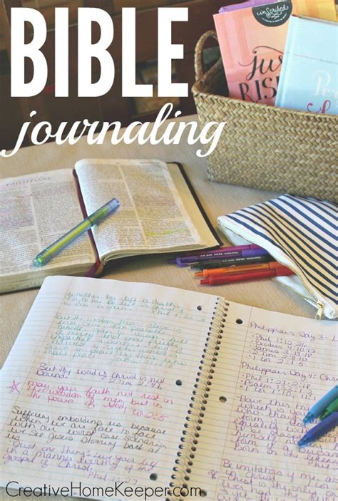 Bible Journaling - Creative Home Keeper