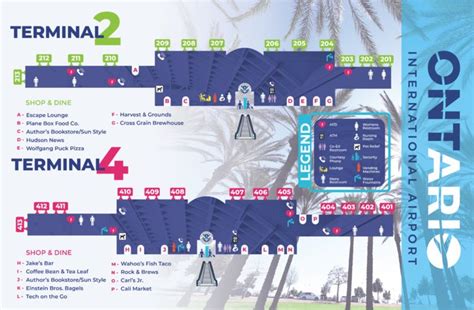 Ontario California Airport Terminal Map