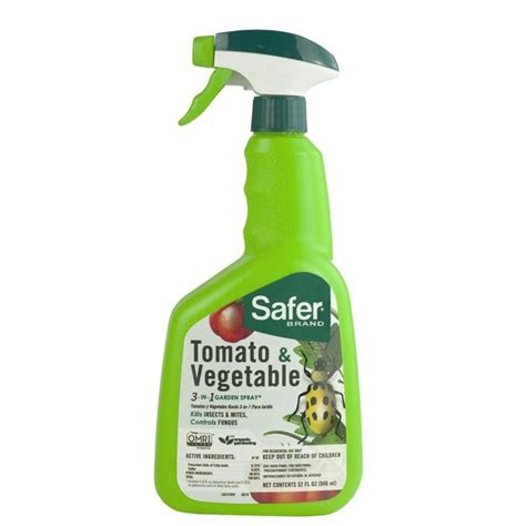 Safer Brand 32-fl oz Natural Tomato and Vegetable Spray in the Pesticides department at Lowes.com