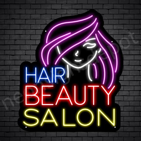 Hair Salon Neon Sign Hair Beauty Salon - Neon Signs Depot