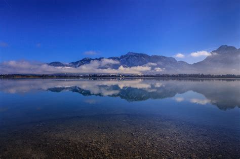 forggensee, Bavaria, Germany, Alps, Lake, Forggensee, Bavaria, Germany, Alps, Mountains ...