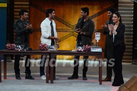 Kareena Kapoor and Arjun Kapoor on the sets of Khatron Ke Khiladi Photo