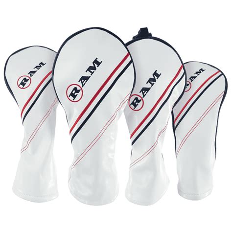 RAM FX GOLF CLUB HEADCOVERS For DRIVER, WOODS and HYBRID, WHITE (1-3-5-X) - Walmart.com ...