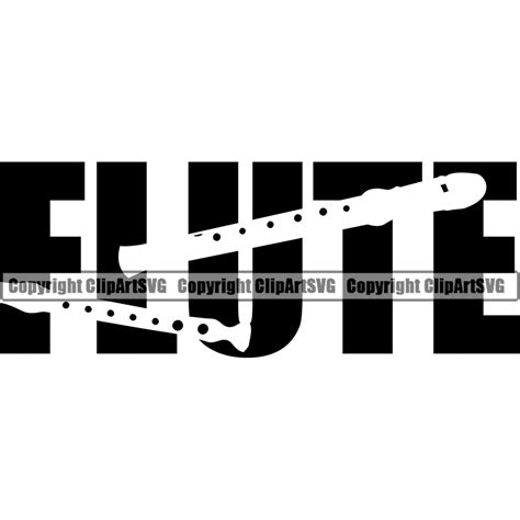 Flute Vector Silhouette Musical Instrument Music Band Orchestra Concert Acoustic Jazz Classical ...