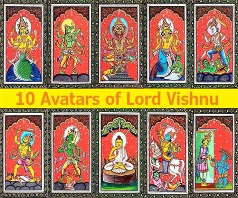 Dashavatara List – The 10 Avatars of Lord Vishnu : r/hinduism