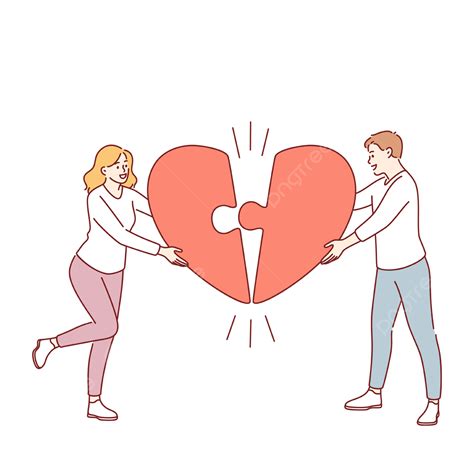 Valentines Day Love Romance Concept, Couple, Happy, Illustration PNG and Vector with Transparent ...