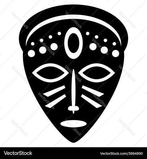 African masks tribal design Royalty Free Vector Image