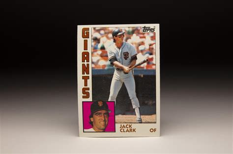 #CardCorner: 1984 Topps Jack Clark | Baseball Hall of Fame