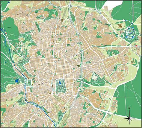 Madrid city map