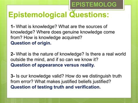 Epistemology