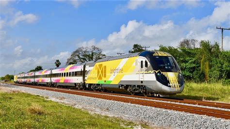 Florida Brightline Passenger Train - YouTube