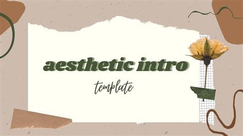 FREE AESTHETIC INTRO TEMPLATES || *with example & no text 🌻 | Templates, Place card holders, Intro