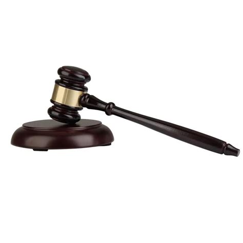 HHO Wooden judge's gavel auction hammer with sound block for attorney judge auction handwork-in ...