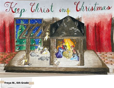 Nine Semifinalists for the Keep Christ in Christmas Poster Contest | St. Joseph School - Fullerton