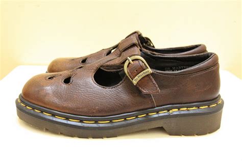 Vintage Dr. Martens Mary Jane Girls Shoes UK3 US4 Brown