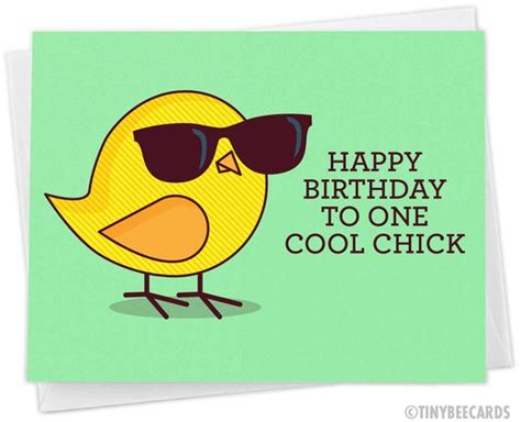 Funny Birthday Card for Her happy Birthday to One Cool - Etsy