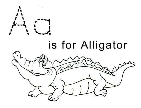 Printable Alligator Template - Printable Coloring Pages