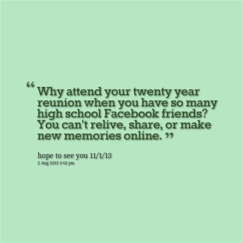 High School Reunion Quotes And Sayings. QuotesGram