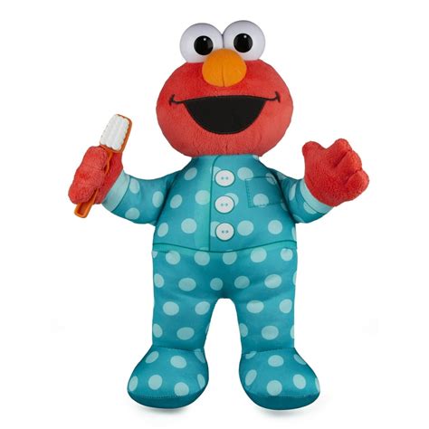 Sesame Street Brushy Brush Elmo 12-inch Plush Toy, Ages 18 Months+ - Walmart.com - Walmart.com