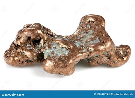 Copper nugget stock photo. Image of dignified, metallic - 108844674