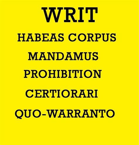 writs in indian constitution - Amit Sengupta