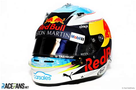 Daniel Ricciardo, Red Bull, helmet, 2018 · RaceFans