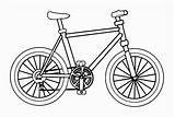 Bicycle Coloring Page sketch template