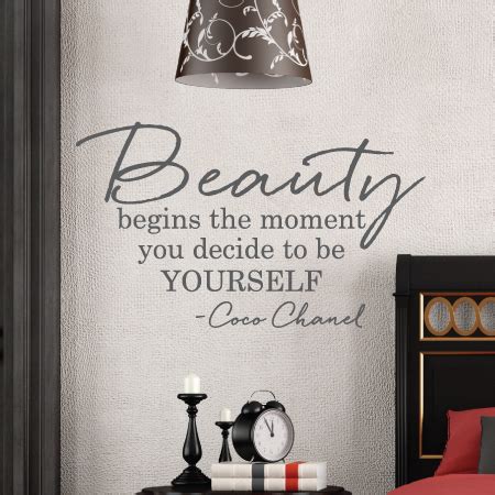 Beauty Begins Wall Quotes™ Decal | WallQuotes.com