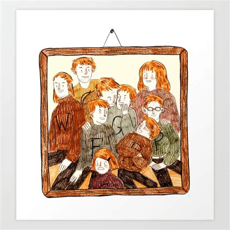 Buy The Weasley Family Art Print by vitoriabas. Worldwide shipping available at Society6.com ...