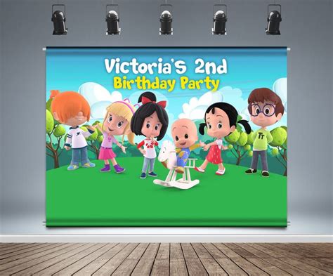 "Cleo & Cuquin backdrop banner made for any occasion. The theme printed on high-quality vinyl ...