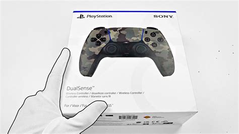 DualSense GREY CAMO PS5 Controller Unboxing - YouTube