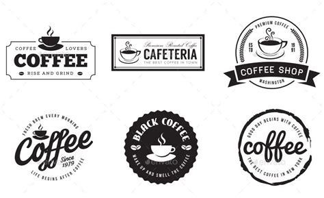 12 Retro Vintage Coffee Logo