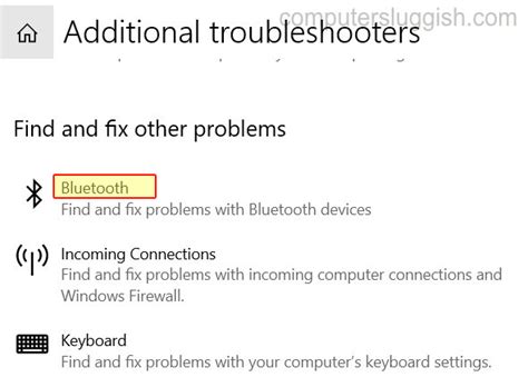 How To Fix Bluetooth Not Working In Windows 10 - ComputerSluggish