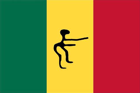 Old flag of Mali but he groovin : vexillologycirclejerk