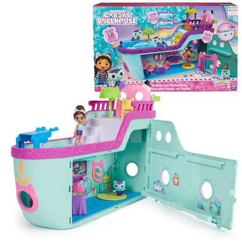 Gabby’s Dollhouse, Gabby Cat Cruise Ship Toy Playset with Characters, for Kids age 3+ - Walmart.com