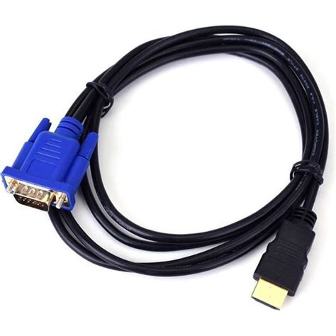 HDMI mâle vers VGA Male Video Converter Adaptateur Câble pour DVD HDTV ...