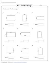 Area Of A Rectangle Worksheet Kuta - makeflowchart.com