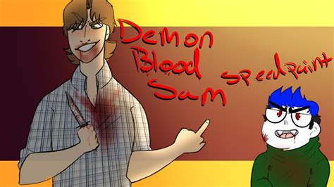 Demon Blood Sam Speedpaint - Supernatural - YouTube