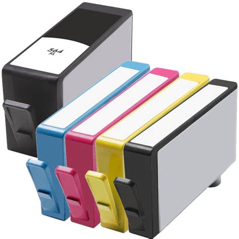 HP Printer Ink 564 Combo Pack of 5 XL Cartridges @ $29.45