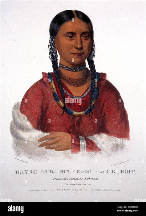 Eagle of Delight, a native American woman of the Oto (Otoe) tribe ...