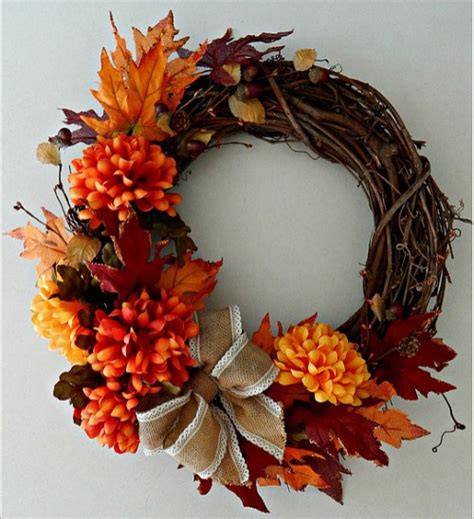 10 DIY Thanksgiving Wreaths Perfect for any Door