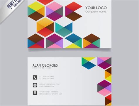 24+ Examples of Colorful Business Card Templates - AI, Word