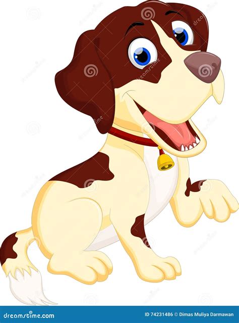 Cute Baby Dog Cartoon Sitting Stock Illustration - Illustration of graphic, action: 74231486