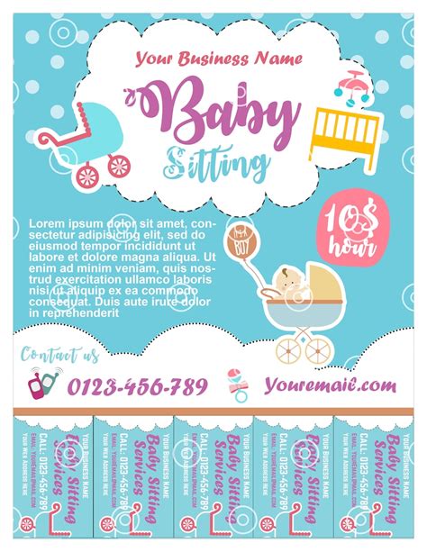 Printable Blank Babysitting Flyers