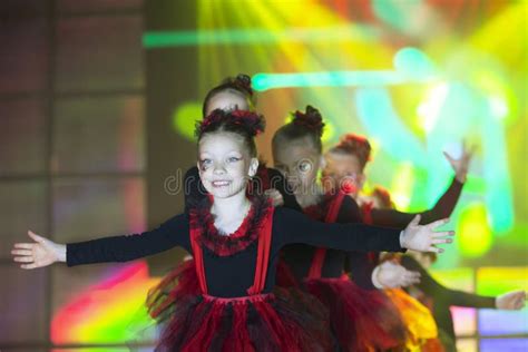 Little Girls are Performing a Dance Number Stock Photo - Image of ...